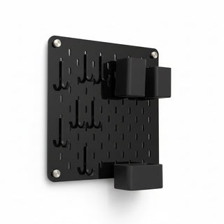 Skadeas 12 by 12 inch pegboard in black