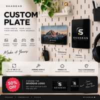 SKADEAS Custom Plate | Personalize With Your Photo, Logo or Design