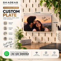 SKADEAS Custom Plate | Personalize With Your Photo, Logo or Design